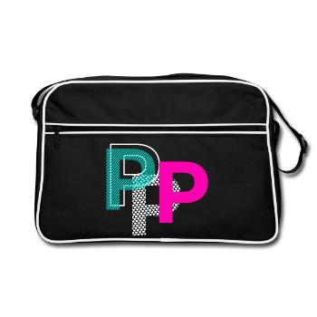 P Letter - Retro Bag - black/white - Front