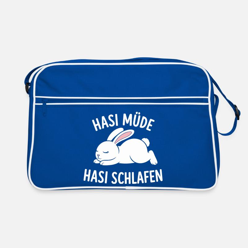 Bunny Tired Bunny Sleeping Cute Bunny Retro Bag