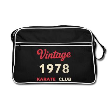 Vintage 1978 – Année de naissance rétro du Karate Club - Sac Retro - noir/blanc - Devant