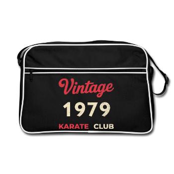 Vintage 1979 – Année de naissance rétro du Karate Club - Sac Retro - noir/blanc - Devant