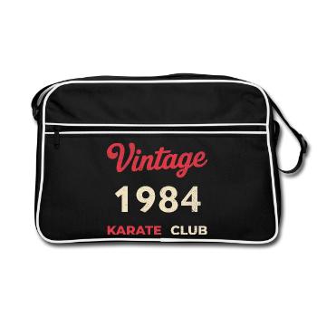 Vintage 1984 – Année de naissance rétro du Karate Club - Sac Retro - noir/blanc - Devant
