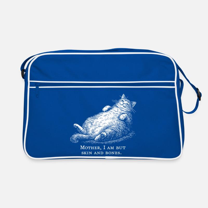 Katzenmutter Ich bin nur Haut und Knochen Retro Tasche