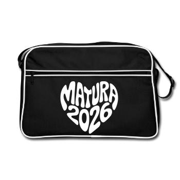 Matura 2026 Heart Shape - Retro Bag - black/white - Front