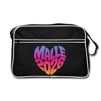 Malle Malle 2026 - Sac Retro - noir/blanc - Devant