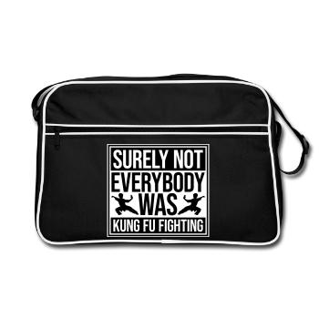 Surely Not Everybody Was Kung Fu Fighting Lustig - Retro Bag - black/white - Front