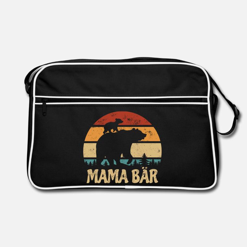 Mama Bär - Muttertag - Vintage Geschenk Retro Tasche