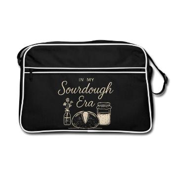 Pâtisserie pâtissière au levain à mon époque - Sac Retro - noir/blanc - Devant