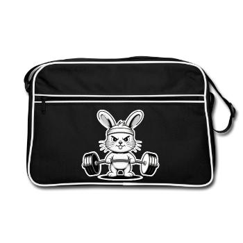 Pumpernickel Rabbit - Retro Bag - black/white - Front