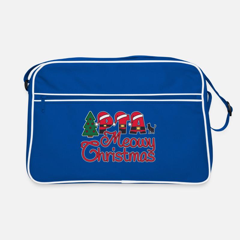 PTA Cat Noël miaouant Sac Retro