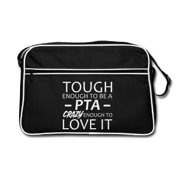 PTA Crazy Apotheke - Retro Tasche - Schwarz/Weiß - Vorne