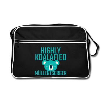 Entreprise d’élimination des déchets Koalafied - Sac Retro - noir/blanc - Devant