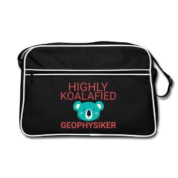 Geophysicist Koalafied Geophysics - Retro Bag - black/white - Front