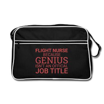 Infirmière de vol Genius Air Rescue - Sac Retro - noir/blanc - Devant