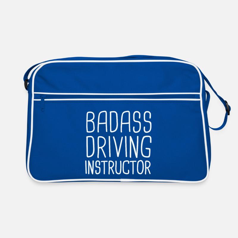 Driving Instructor Badass Drive Tutor Retro Tasche