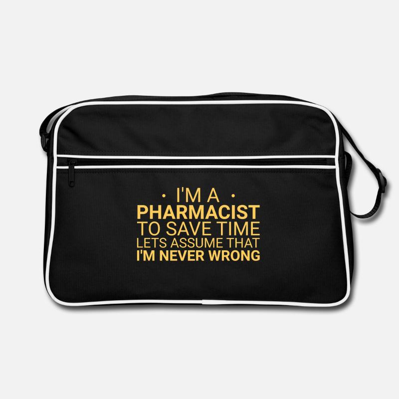 Pharmacist Never Wrong Retro Tasche