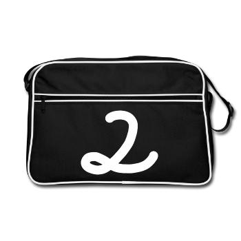 2 Numéro deux blanc - Sac Retro - noir/blanc - Devant