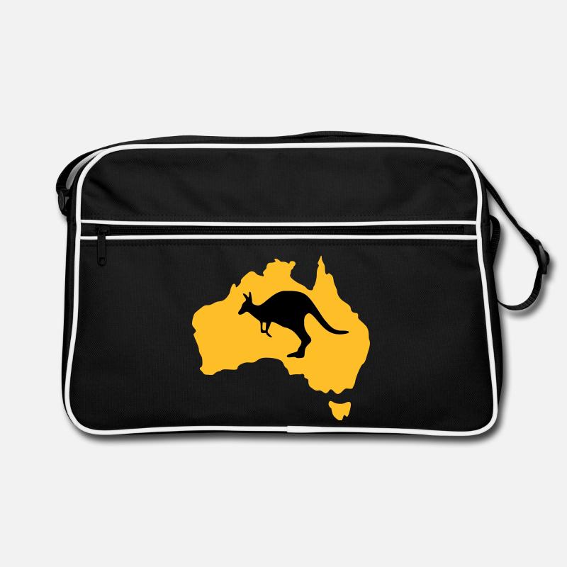 australia - Retro Bag - black/white