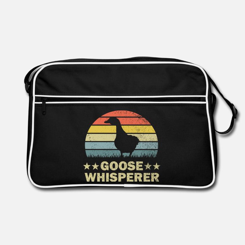 Goose geese - Retro Bag - black/white