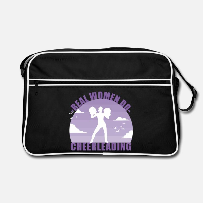 Cheerleading Cheerleader Mädchen Pompons Geschenk Retro Tasche