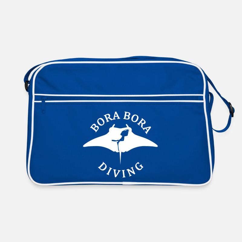 Bora Bora Mantarochen Tauchen Retro Tasche