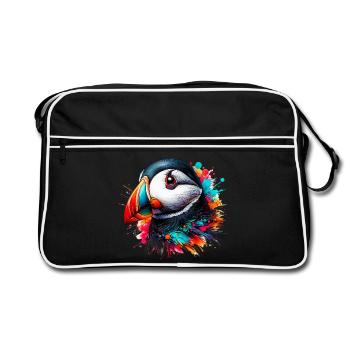 Macareux - Sac Retro - noir/blanc - Devant