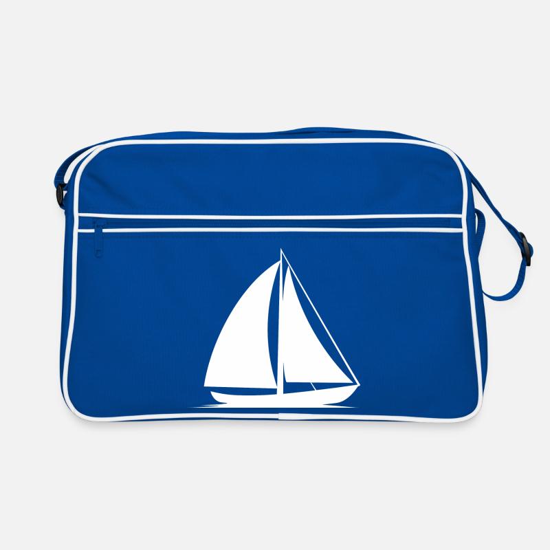 Sailboat Line Art Retro Bag
