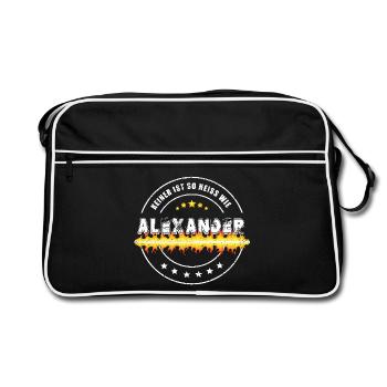Personne n’est aussi chaud qu’ALEXANDER - Sac Retro - noir/blanc - Devant