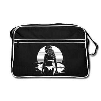 Surfeuse - Sac Retro - noir/blanc - Devant