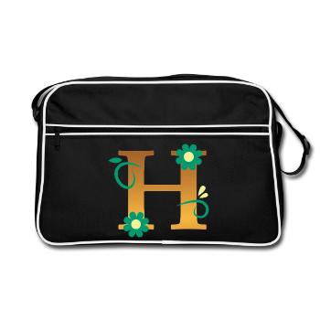 H - Retro Bag - black/white - Front