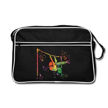 Gymnaste barre fixe gymnastique artistique - Sac Retro - noir/blanc - Devant