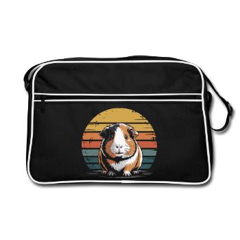 Guinea Pig Retro Sunset - Retro Bag - black/white - Front