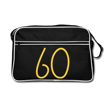 60 - Retro Bag - black/white - Front