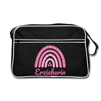 Institutrice de maternelle Regenbogen - Sac Retro - noir/blanc - Devant