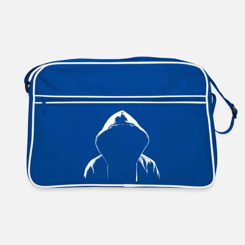 Hoodie Hacker Style Retro Tasche