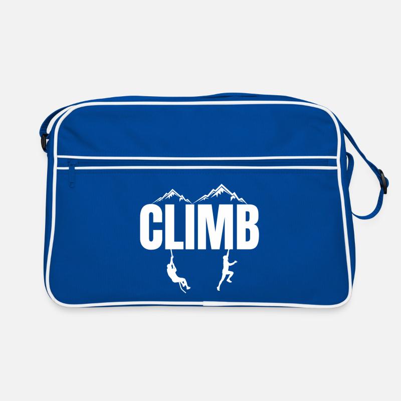 Klettern, Berg, Klettern, Klettern Retro Tasche
