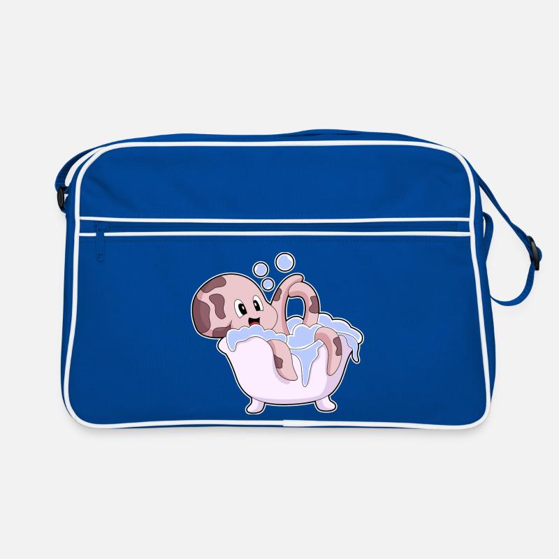 Octopus Bath Bathtub Retro Bag