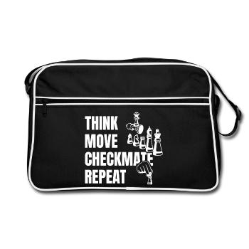 Think Play Checkmate Next - Retro Bag - black/white - Front