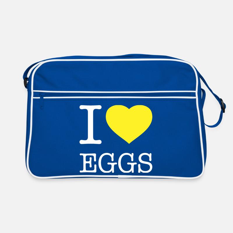 I LOVE EGGS Retro Bag
