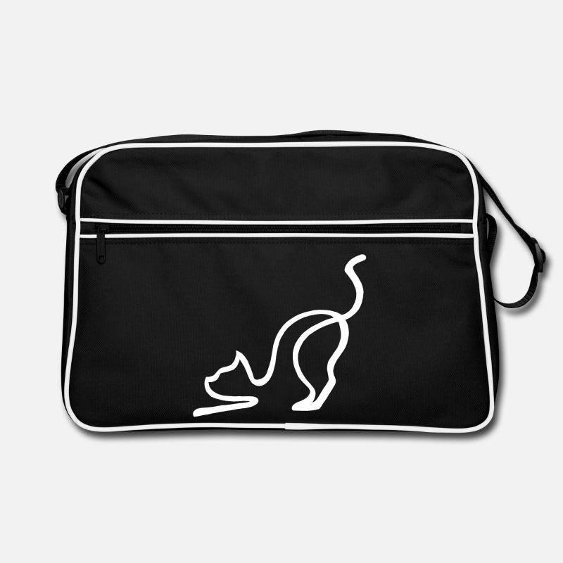 Esquisse du chat blanc Sac Retro