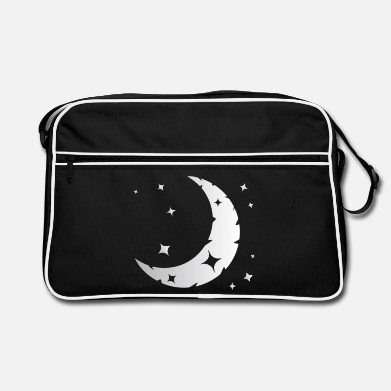 Mond und Sterne Retro Tasche