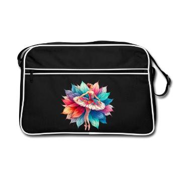 Danseuse de ballet avec tutu - Sac Retro - noir/blanc - Devant