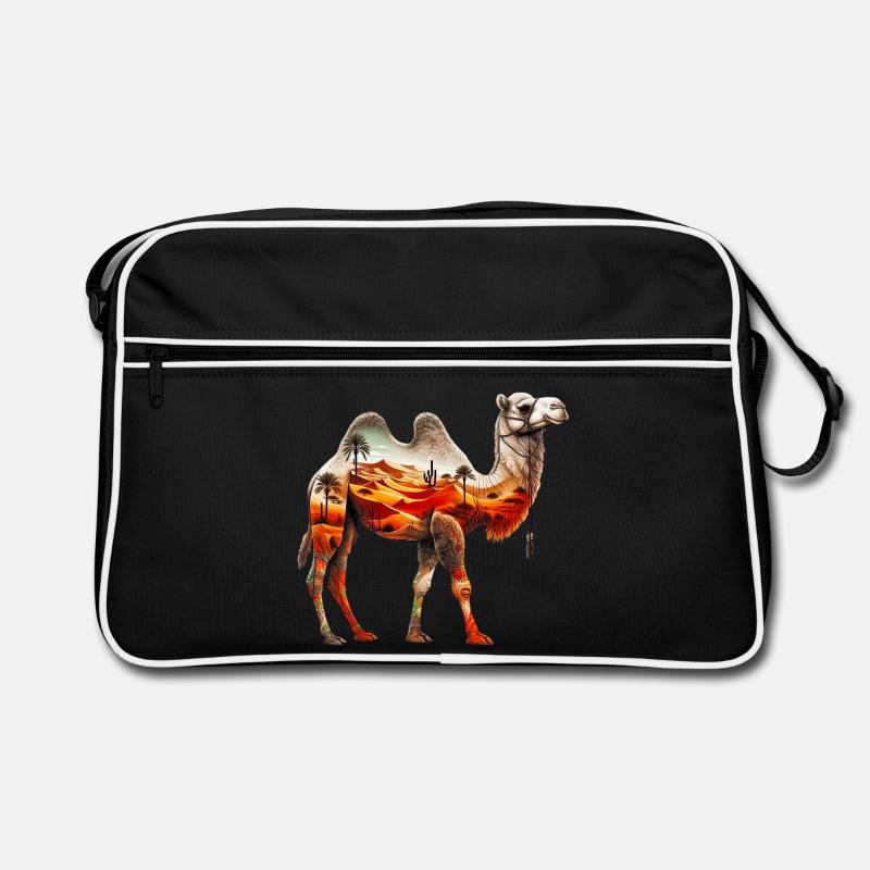 Chameau - Sac Retro - noir/blanc