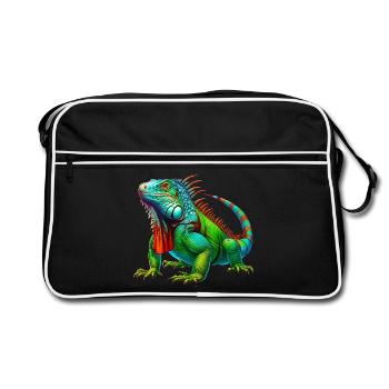 Iguane - Sac Retro - noir/blanc - Devant