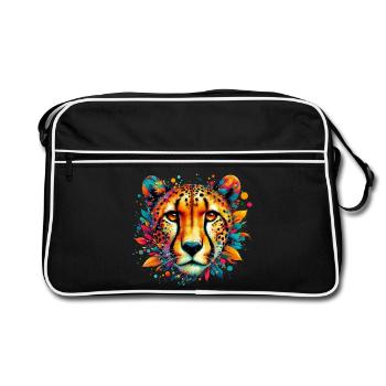 Cheetah - Retro Bag - black/white - Front