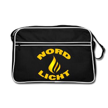 AURORE BORÉALE - Sac Retro - noir/blanc - Devant