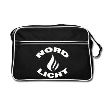 AURORA BOREALIS - Retro Bag - black/white - Front