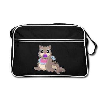 Sceller Baby Baverde - Sac Retro - noir/blanc - Devant