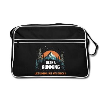 Ultra course à pied - Sac Retro - noir/blanc - Devant