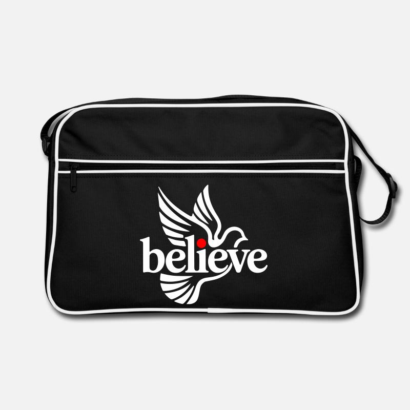 believe glaube Retro Tasche