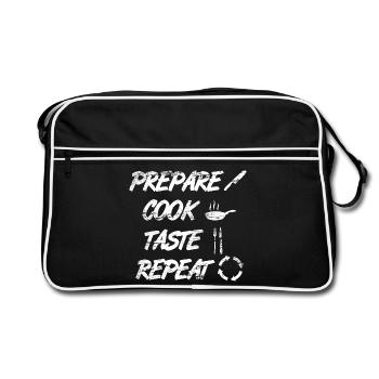 Citation de Koch - Sac Retro - noir/blanc - Devant